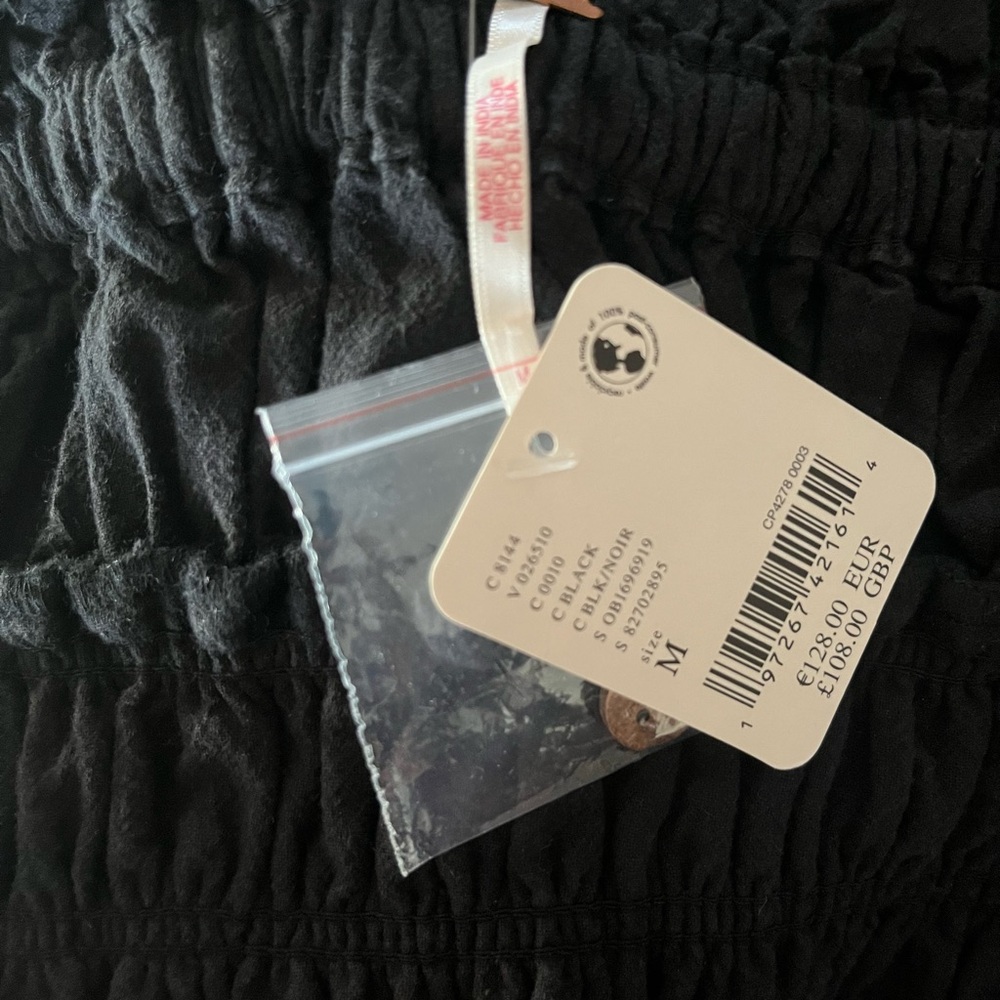Free People Black Crop Top